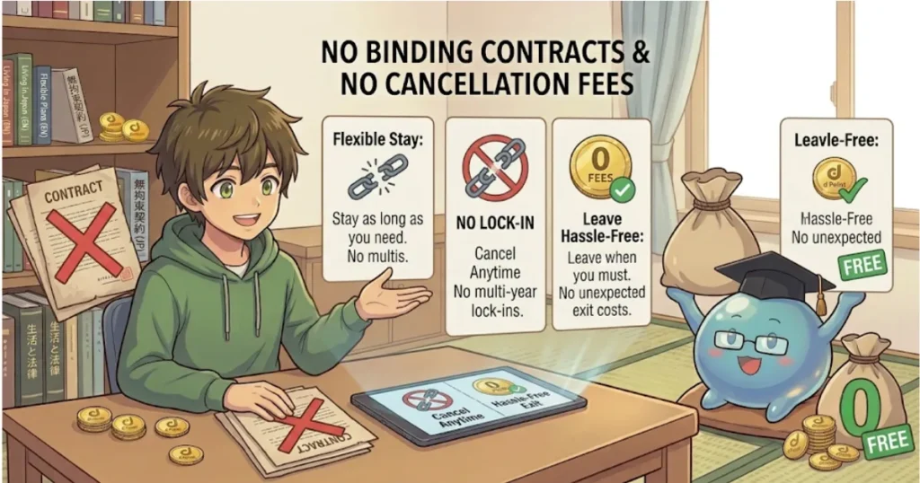 No Binding Contracts & No Cancellation Fees